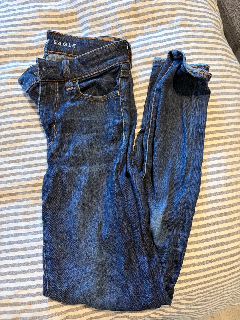 American Eagle Outfitters Navy Blue Women's Skinny Jeans